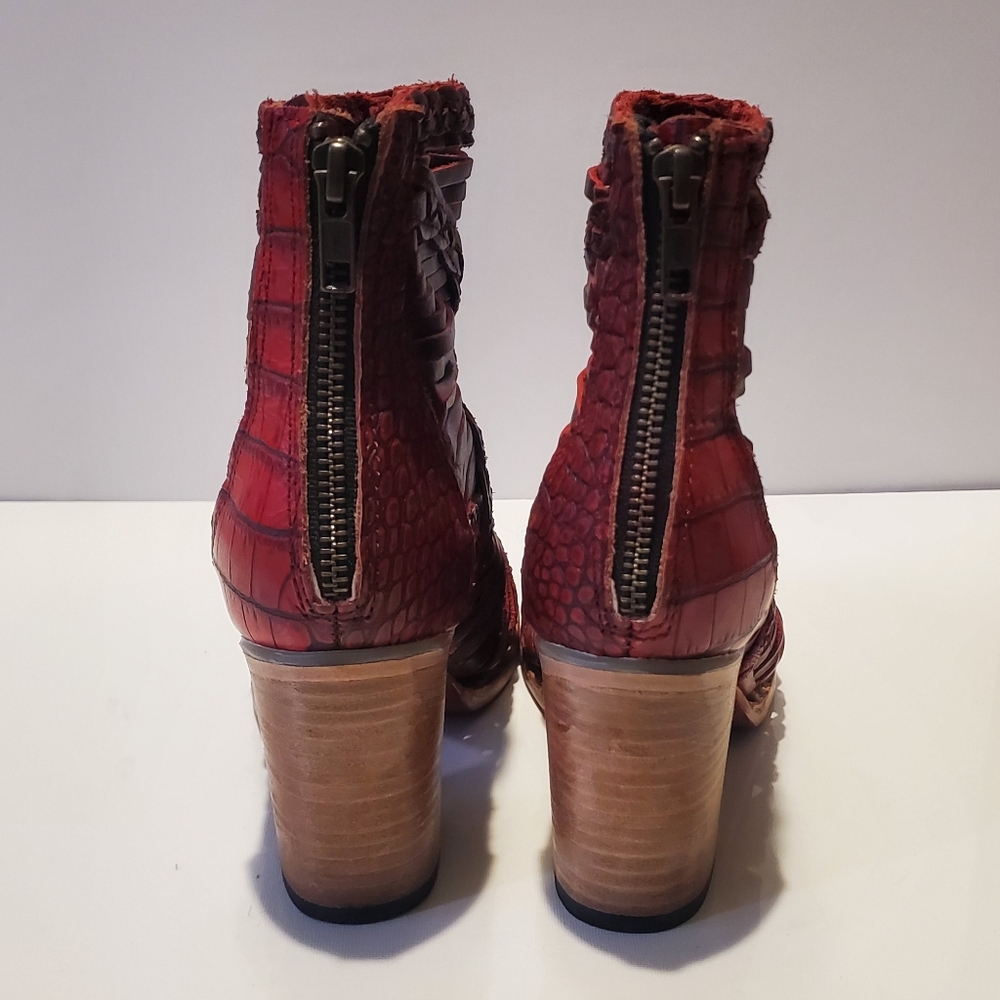 FREEBIRD - Bela Heeled Sandals In "Red Wine" - Picture 5 of 6